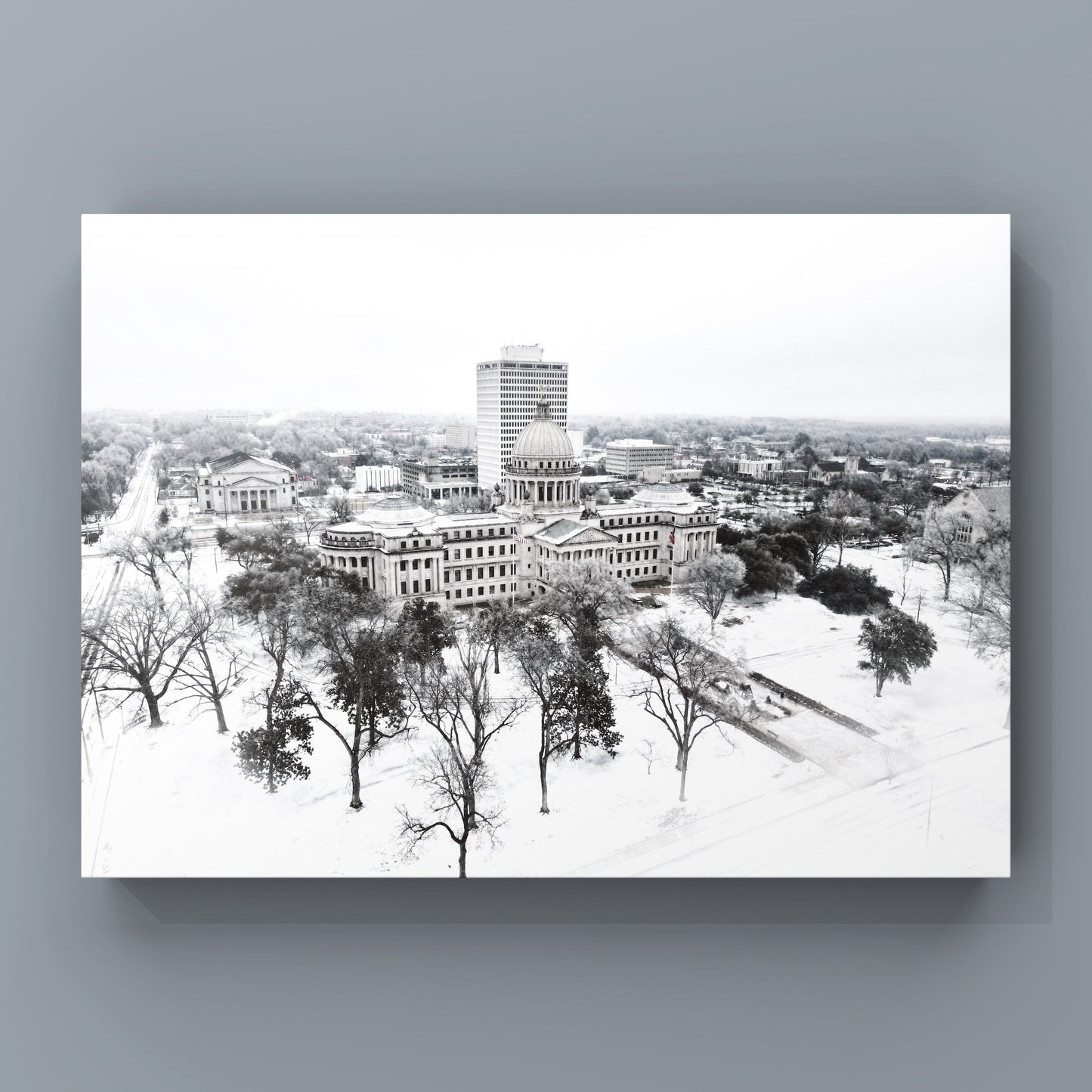 Jackson Capitol Snow Print (11x14)