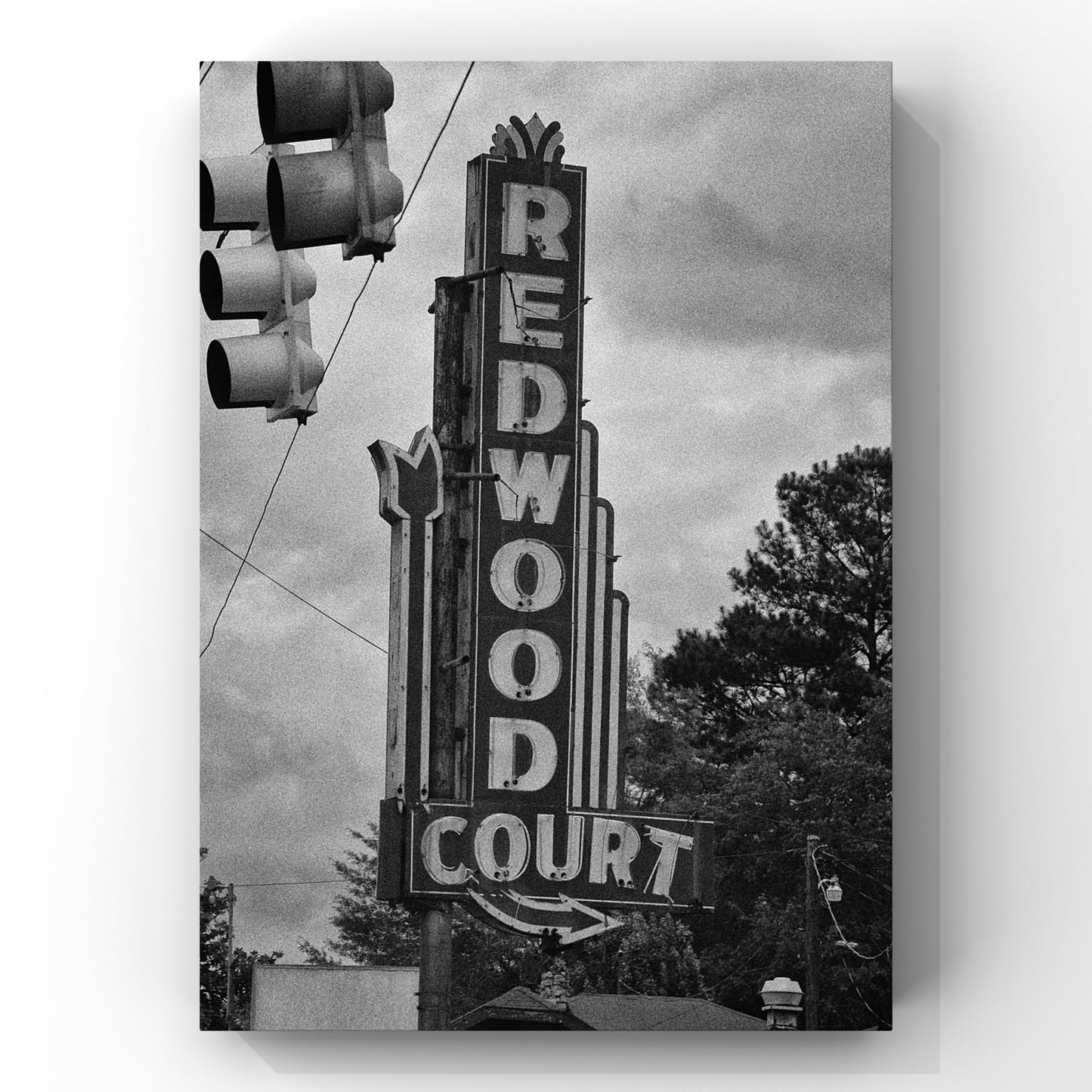 Old Redwood Court Sign