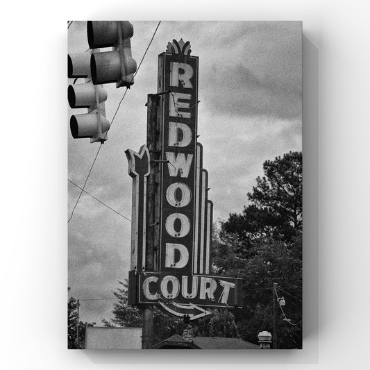 Old Redwood Court Sign