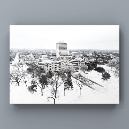 Jackson Capitol Snow Print (11x14)