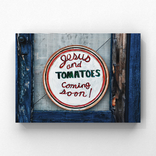 Jesus and Tomatoes (11x14 print)